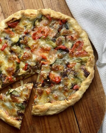 torta salata con verdure