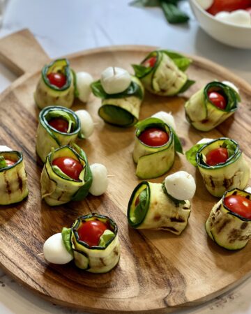 involtini di zucchine alla caprese