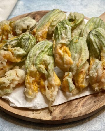 fiori di zucca in tempura