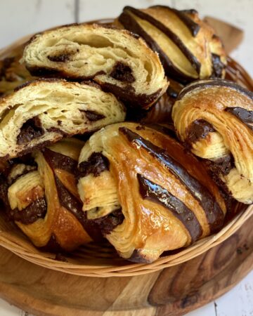 pain au chocolat bicolori