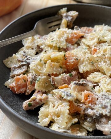 pasta zucca speck funghi