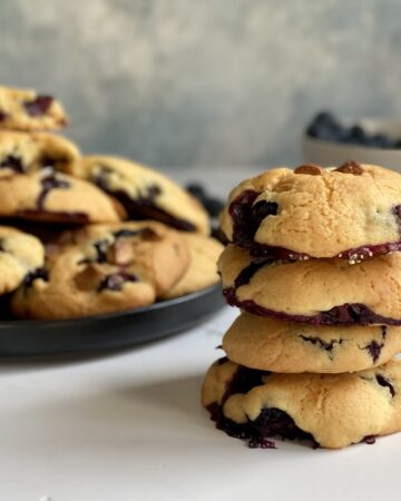 biscotti mirtilli e cioccolato bianco