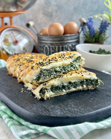 Strudel di sfoglia con spinaci