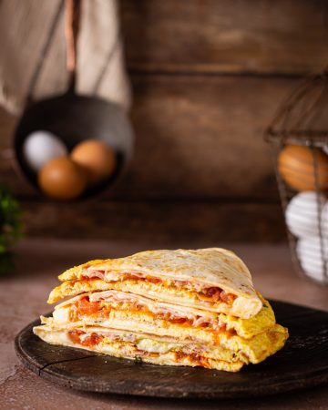 Frittata con piadina