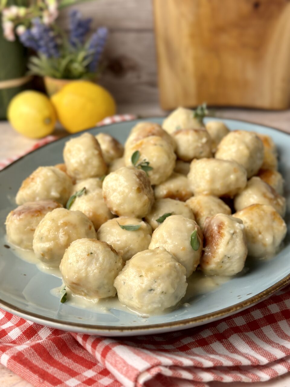 polpette di pollo al limone