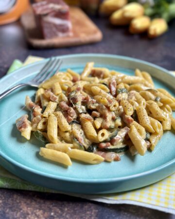 Pasta speck e zucchine