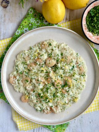 Risotto gamberetti e limone