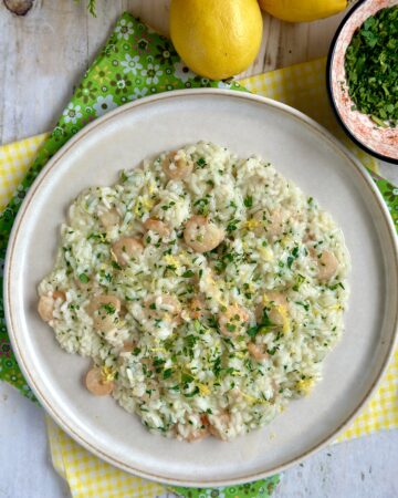 Risotto gamberetti e limone