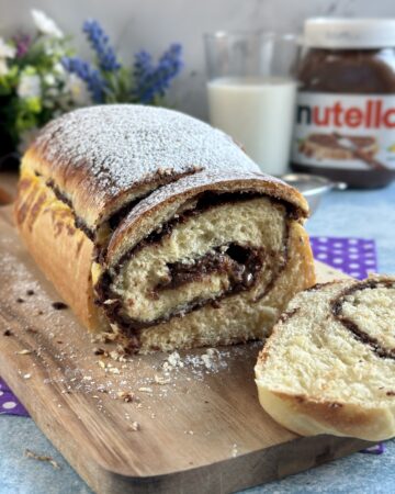 Pan brioche con Nutella