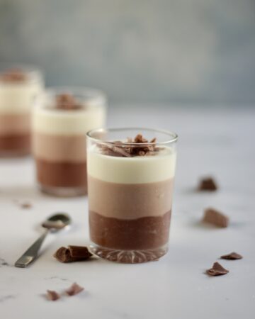 mousse ai tre cioccolati