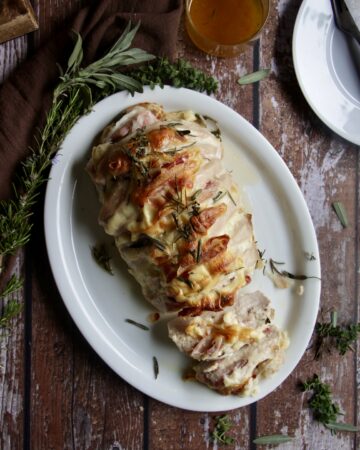 Arrosto con provola e pancetta