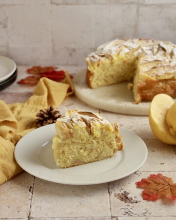 torta di mele con crema pasticcera