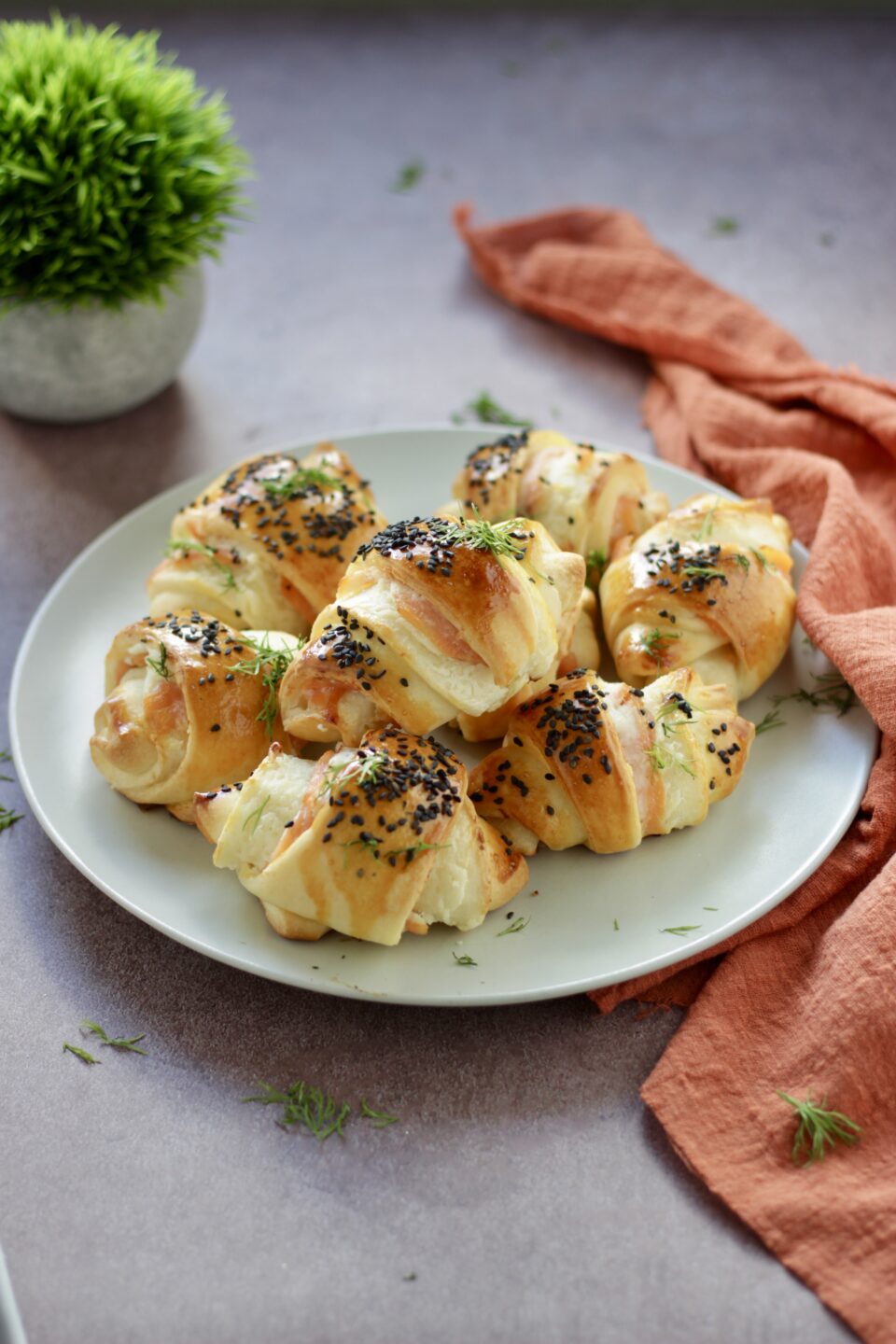 Croissant al salmone veloci