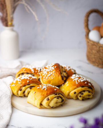 Fagottini con gocce di cioccolato