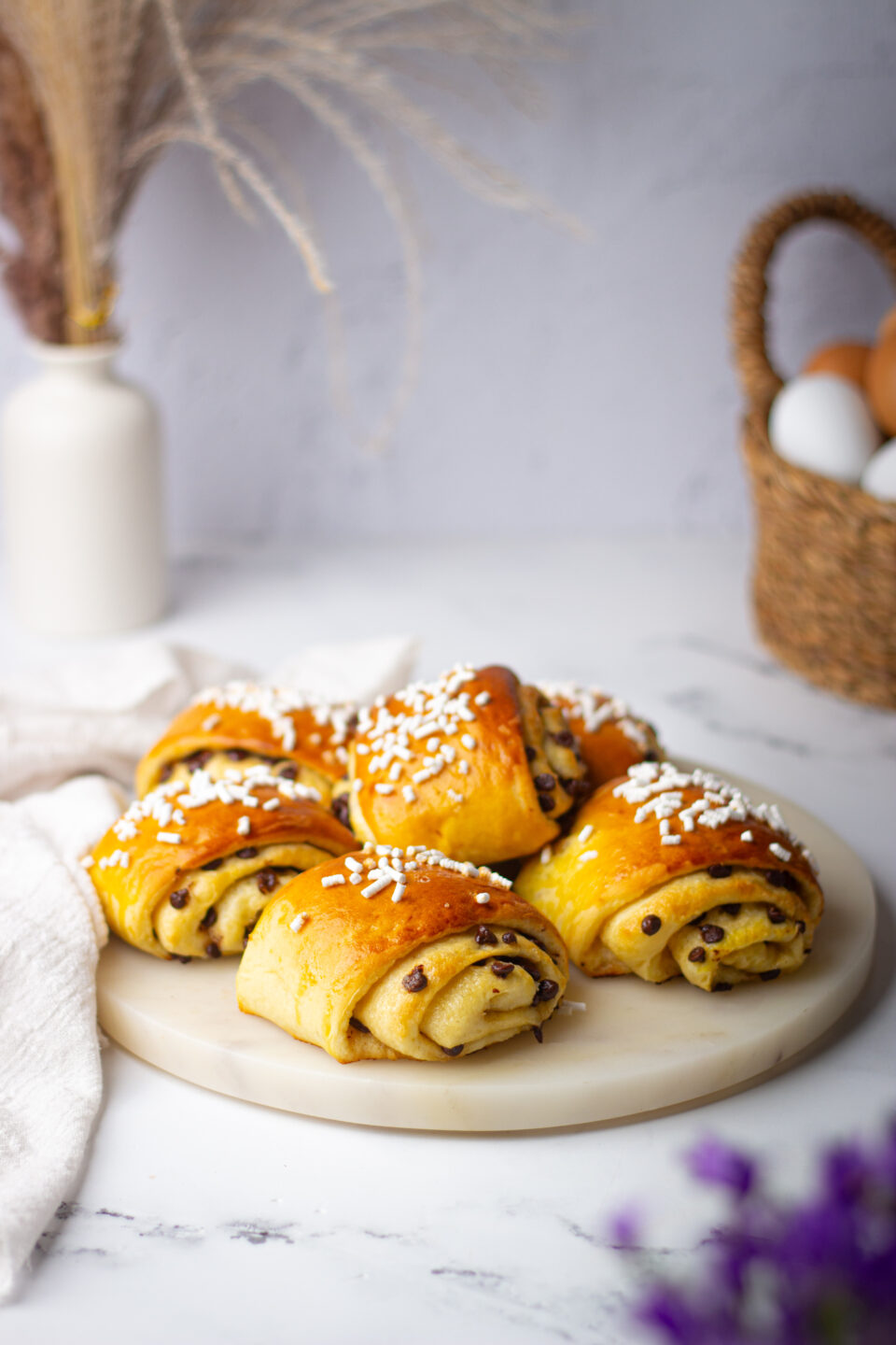 Fagottini con gocce di cioccolato