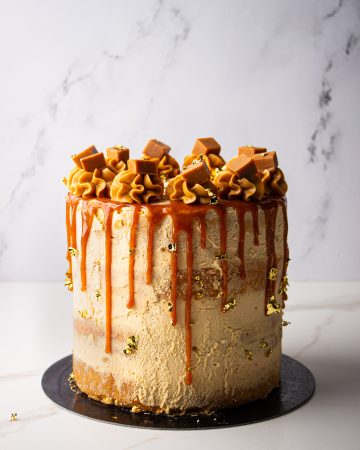 Naked cake al caramello salato