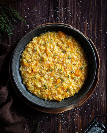 risotto con zucca