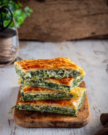 torta salata con ricotta e spinaci