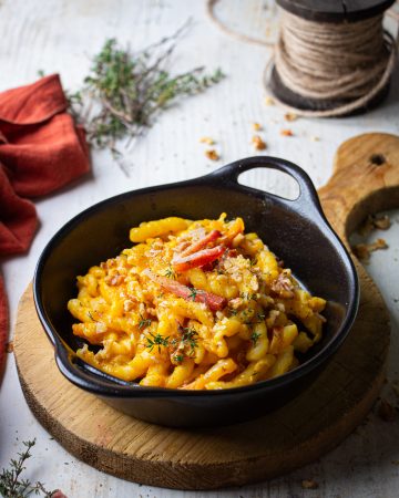 pasta con zucca e speck